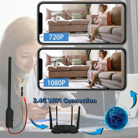 DIY HD 1080P WiFi Mini Camera Real-time Security Micro Camcorder P2P Wireless Webcam Loop Recording Support Remote Viewing