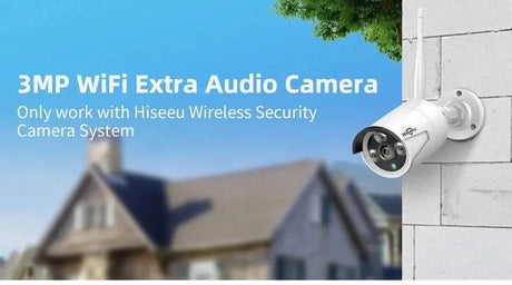 Hiseeu 3/5/8MP Wireless IP Camera - Waterproof 1080P WiFi Bullet for CCTV Kits - stepyours.com