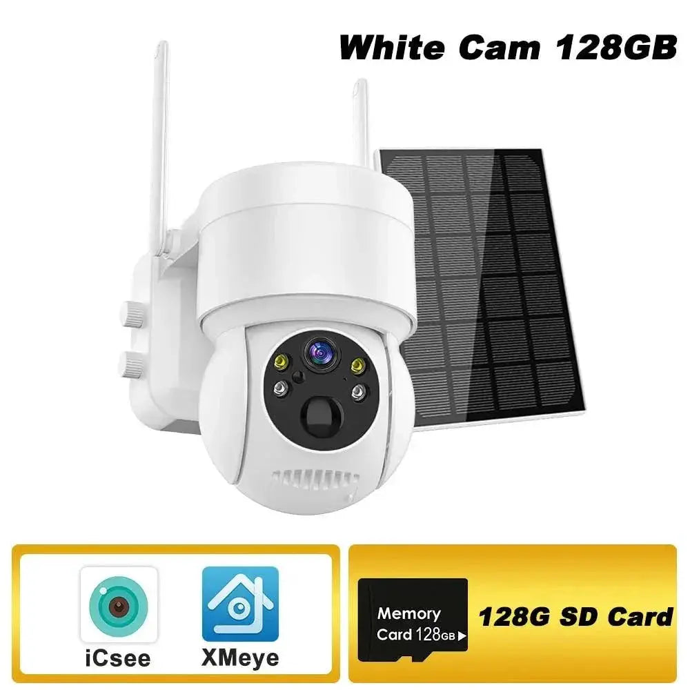 Solar Wireless Security Camera With Color Night Vision