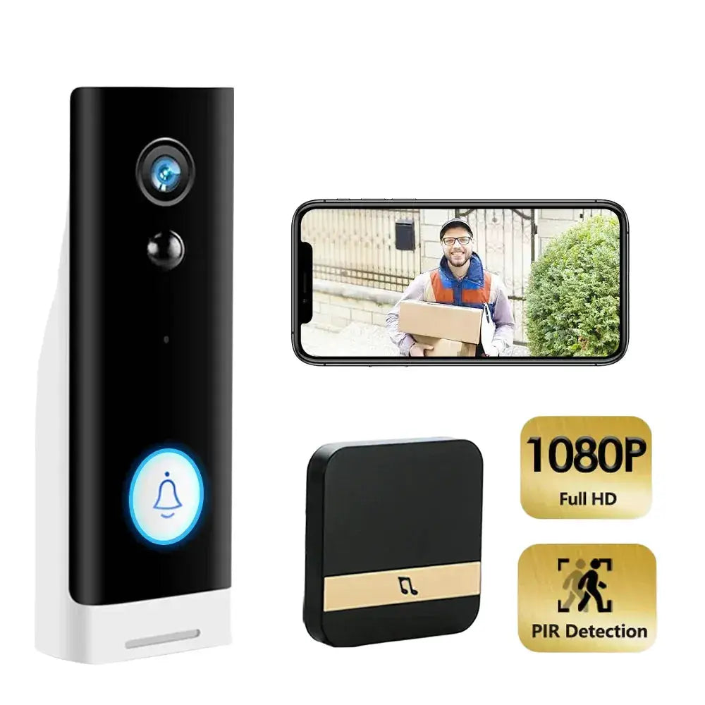 Tuya WIFI Doorbell 1080P Wireless Security Camera DC AC Battery Powered Smart Home Monitor With Alexa Google Door bell Camera by stepyours.com