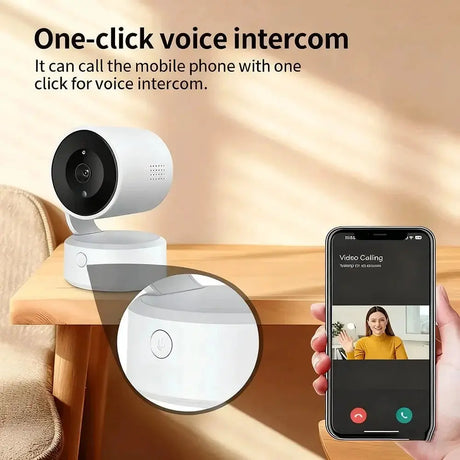 WIFI Tuya Indoor 5MP Camera - 360 Degree PTZ With 4x Zoom And Two Way Audio - stepyours.com