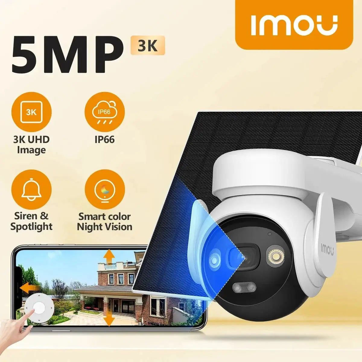 IMOU Ranger 4MP Bullet Lite Indoor Outdoor Security Camera AI Detection - stepyours.com