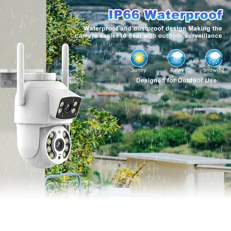 8MP 4K Dual Lens PTZ WiFi Pro Camera With AI Human Detection Auto Tracking - stepyours.com
