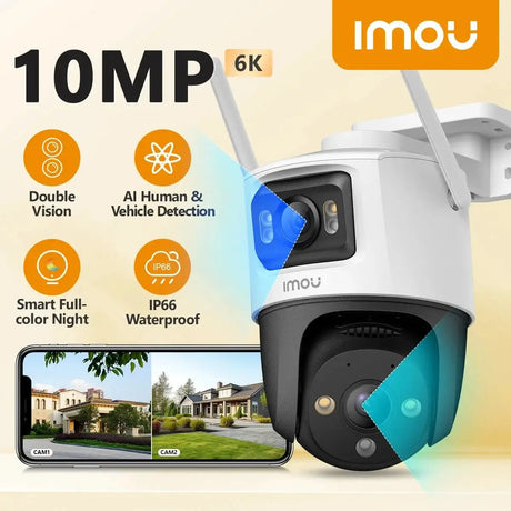IMOU Ranger 4MP Bullet Lite Indoor Outdoor Security Camera AI Detection - stepyours.com
