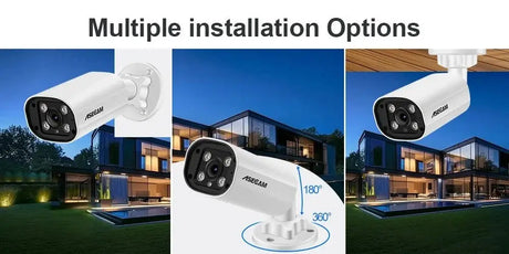 ASECAM 8MP POE IP Camera - 4K Outdoor Surveillance With Human Detection - stepyours.com