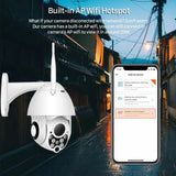 Abuntu YCC365 PTZ WiFi Outdoor Camera 1080P 4X Zoom With Smart Tracking - stepyours.com