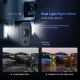 Outdoor Solar Dual Lens Security Camera 4K Resolution