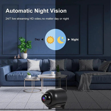 FHD 1080P Mini WiFi Security Camera For Baby Monitoring