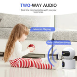 Lenovo 4K IP Camera - Dual Lens 5G WiFi Auto Tracking For Home Surveillance by stepyours.com