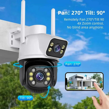 4K Outdoor Security Camera With AI Motion Tracking