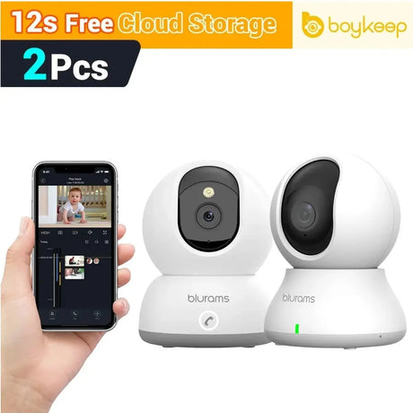 BoyKeep Baby Monitor Camera 2K HD Motion Detection And Two Way Audio 360 View - stepyours.com
