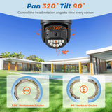BESDER O - Kam Pro Dual - Lens 10MP - 8MP PTZ Outdoor WiFi Security Camera AI Detection - stepyours.com