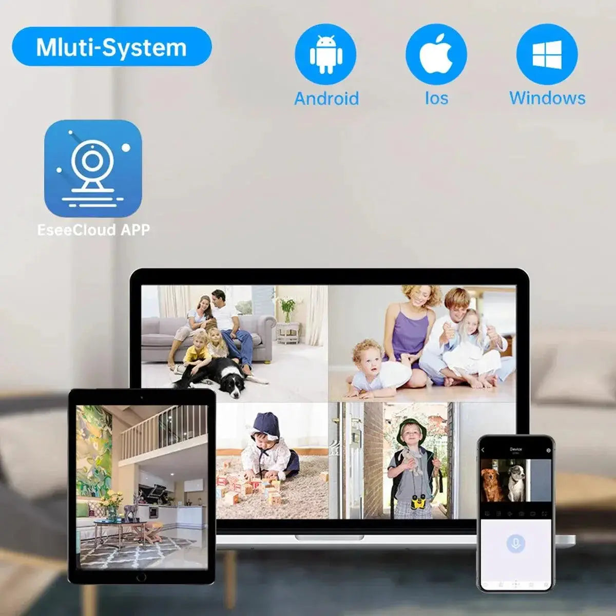 Wireless Outdoor Security Cameras Ultra HD CCTV System