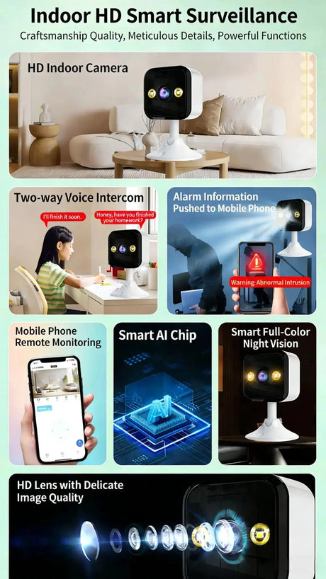 1080P WiFi IP Camera Outdoor Waterproof 2MP Baby Monitor Motion Alerts - stepyours.com