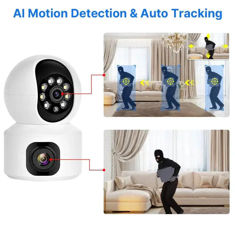 Hiseeu 4MP PTZ IP Security Camera Color Night Vision System