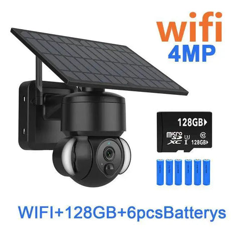 Solar Powered Outdoor Wireless Security Camera Weatherproof
