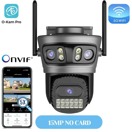 20MP Outdoors WiFi PTZ Security Camera - AI Human Detection and 10X Zoom Hooks by stepyours.com