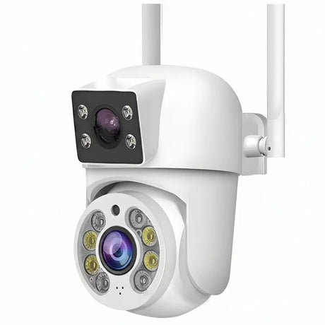 Tuya 8MP WiFi IP Camera PTZ Dual Lens Dual Screen Color Night Vision AI Alerts - stepyours.com