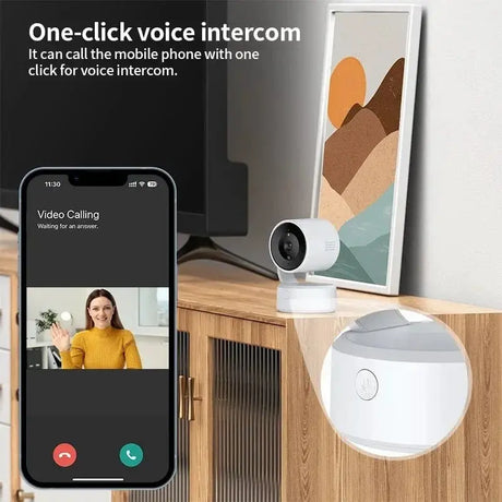 WIFI Tuya Indoor 5MP Camera - 360 Degree PTZ With 4x Zoom And Two Way Audio - stepyours.com