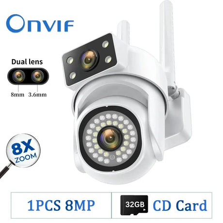 8MP Outdoor WiFi Camera With AI Smart Tracking System