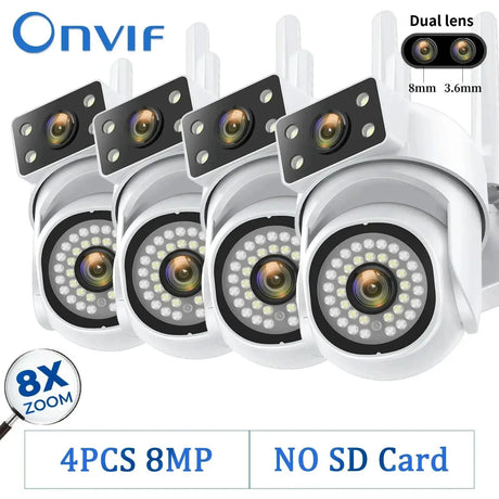 8MP Outdoor WiFi Camera With AI Smart Tracking System