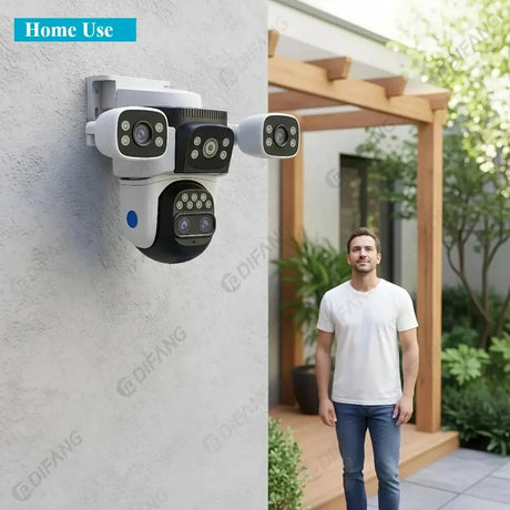 Smart Outdoor WiFi 6 Camera 20MP 10x Optical Zoom PTZ Auto Tracking Waterproof - stepyours.com