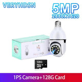 5G Smart Bulb Camera For Home Security With Detection