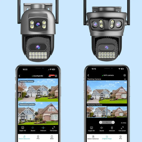 Okam Pro 15MP WiFi Outdoor Camera Auto Tracking 5X Digital Zoom PTZ Surveillance - stepyours.com