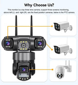 V380 Pro WiFi IP Camera Outdoor 12MP 6K Triple Lens Night Vision - Weatherproof by stepyours.com