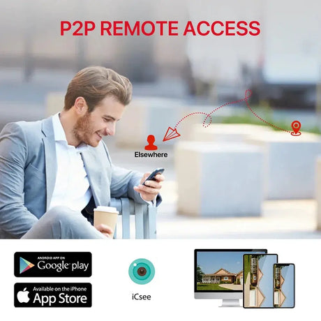 4K 8MP HD WiFi PTZ Camera Outdoor Dual Lens AI Tracking - ESCAPION