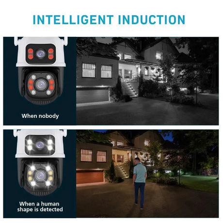 4K PTZ WiFi Security Camera With AI Detection Night Vision