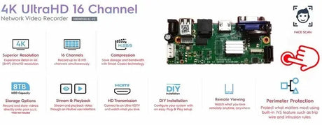 XM 5MP AI IP Camera PoE CCTV Outdoor Security Waterproof NVR System Xmeyepro - stepyours.com