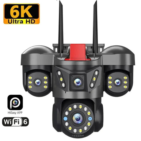 Sherway 10K 20MP UHD Outdoor Quad Lens WiFi IP Camera With 360 PTZ Auto Tracking - stepyours.com