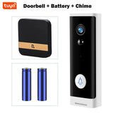 Tuya WIFI Doorbell 1080P Wireless Security Camera DC AC Battery Powered Smart Home Monitor With Alexa Google Door bell Camera by stepyours.com