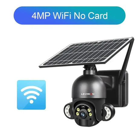 Solar Security Camera Outdoor Surveillance With WiFi Power