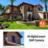 WIFI Tuya Indoor 5MP Camera - 360 Degree PTZ With 4x Zoom And Two Way Audio - stepyours.com