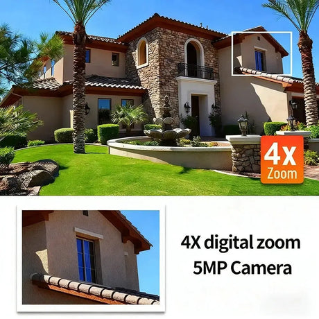 WIFI Tuya Indoor 5MP Camera - 360 Degree PTZ With 4x Zoom And Two Way Audio - stepyours.com