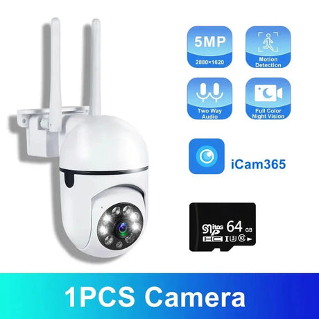 5MP Outdoor Wireless Security Camera With Night Vision