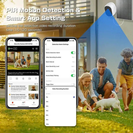 Never Miss A Moment Solar Powered 4MP Battery Spotlight Camera 2K Outdoor Tuya - stepyours.com