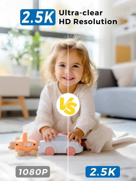 PEGATAH 5MP One - Touch Call Indoor Baby Monitor WiFi Color Night Vision - stepyours.com