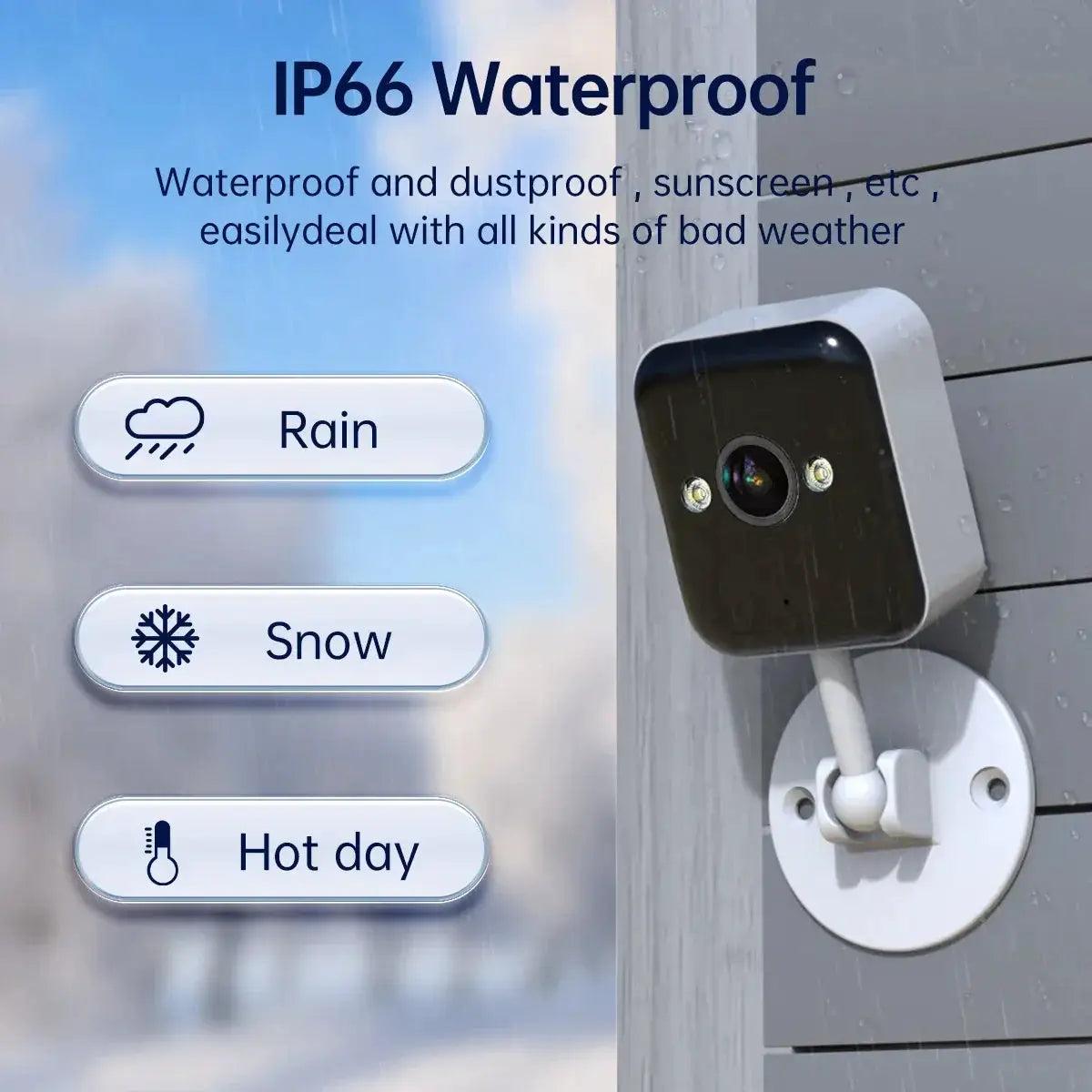 JOOAN 1080P Outdoor WiFi Security Camera With Night Vision