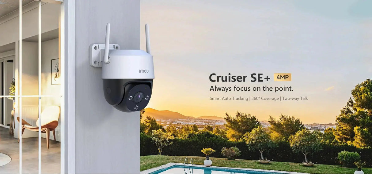 IMOU Cruiser SE Plus Outdoor WiFi Camera AI Human Detection Night Vision - stepyours.com