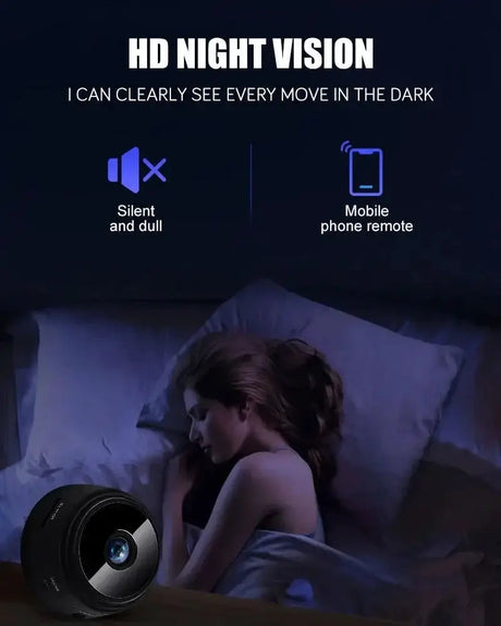 A9 HD WiFi Mini Surveillance Camera - 1080P Wireless Home Security.Add Hooks - stepyours.com