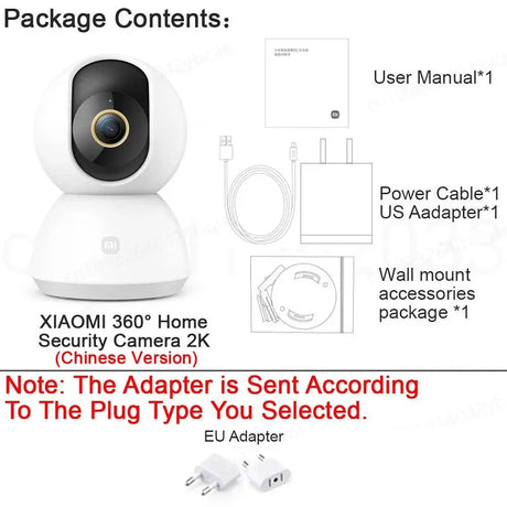Xiaomi Home Security PTZ 2K Camera Color Night Vision AI Detection Hooks - stepyours.com