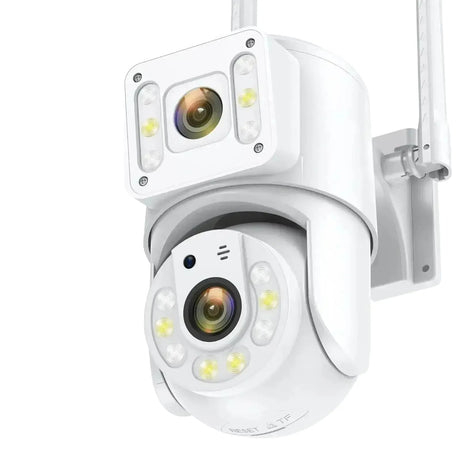8MP Dual Lens Outdoor Security Camera With Night Vision