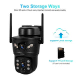 KERUI Outdoor Waterproof Solar Camera 6MP Dual Lens With 4G SIM And WiFi - stepyours.com