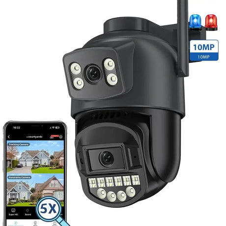 BESDER 5K 10MP WiFi PTZ Outdoor AI Human Detection CCTV Camera 4K IP66 - stepyours.com