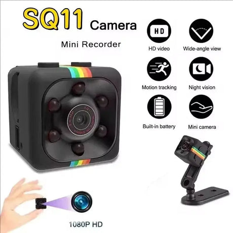 SQ11 Mini Camera 1080p HD Night Vision Hidden Outdoor Security Camera - stepyours.com