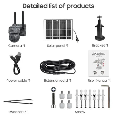 INQMEGA 8MP 4G SIM Card WiFi Solar Camera Outdoor Security