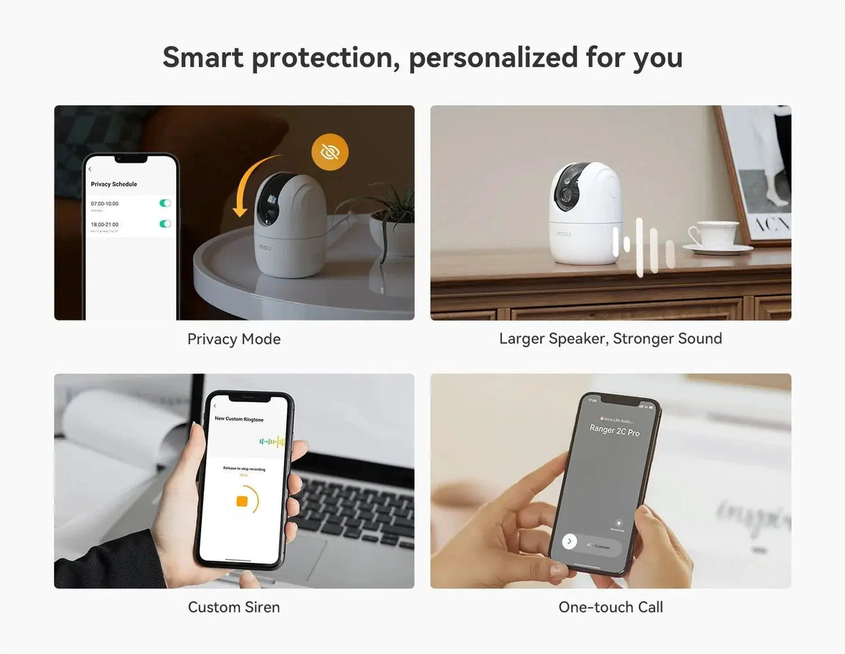 Imou Ranger 2C Pro 3MP WiFi Camera With AI Detection 360 Coverage Two Way Talk - stepyours.com